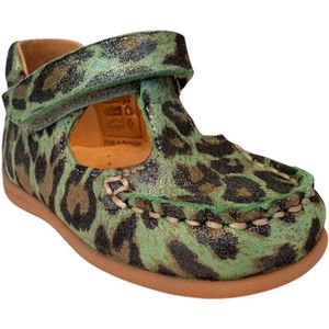 Koel4kids - KO528-A - Babyschoenen - Groen Luipaard