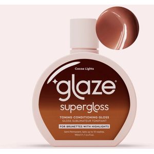 Glaze Hair Super Gloss - Color Conditioning Gloss - COCOA LIGHTS- voor middelbruin tot donkerbruin haar met highlights - Semipermanent