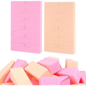 Green Glow - Set van 48 cosmetica-sponsjes voor make-up met vloeibare foundation, poeder en zonbescherming