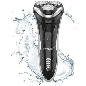 Elektrisch Scheerapparaat voor Heren - Nat en Droog Scheerapparaat met Intrekbare Baardtrimmer, 100% Waterdicht