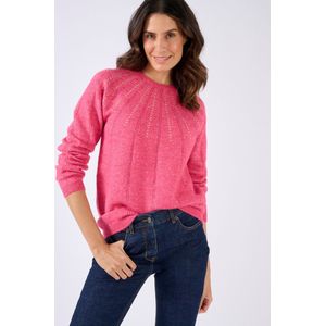 Damart - Thermolactyl trui van opengewerkt tricot met stras - Dames - Roze - XS
