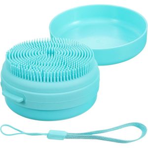 2 stuks siliconen badborstel - hoofdhuidmassageapparaat - bad zeepdoos - lichaamsborstel - massageborstel - baby shampoo borstel
