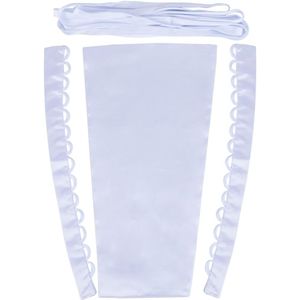 4Pcs/Set Satin Corset Kit - Wedding Dress Zipper Replacement - Adjustable Corset Back Kit - Lace-Up Satin Ribbon Ties voor Formele Prom Dress Belt - Wedding Evening Dress Accessories - Wit