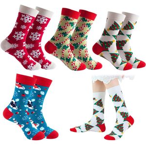 Christmas socks for women, 4 pairs of working days, Christmas pattern, comfortable cotton socks, size 39-42, Multicolor, 39-42 EU, Multicolour