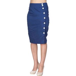 Dancing Days Rok -2XL- A-SYMETRIC PENCIL Blauw