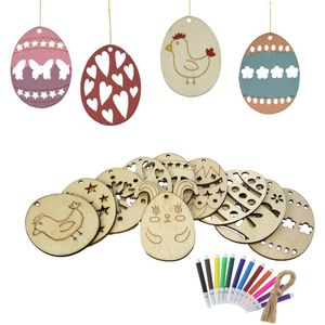 Paasei Knutselpakket - Pasen - Knutselen Voor Kinderen - Paasdecoratie - Knutselpakketten - Tekenen & Kleuren - Creatief
