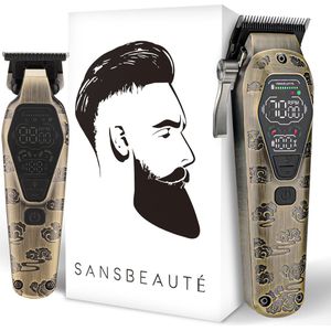 Professionele Draadloze 2-in-1 Tondeuse - Tondeuse Mannen Hoofdhaar - Cheveux Haar - Haartrimmer - Kapper Haar Machine - Haartondeuse - Trimmer Baard - Barber Hair Clipper - Kapper Buddha Trimmer - Kappersset
