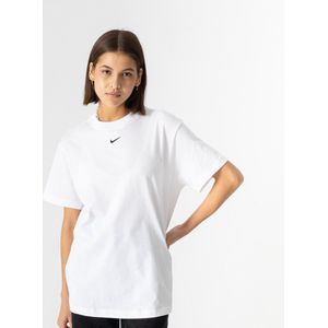 Nike W NSW ESSNTL TEE BF LBR Dames Sportshirt - Wit - Maat S