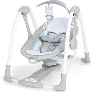 Blithe- Baby Schommelstoel - loopstoel met schommelfunctie - Loopstoeltje Baby - Met Muziek Functie - Grijs