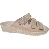 Rohde - Dames Slippers - Creme - Suede Voetbed - Rubberen Loopzool