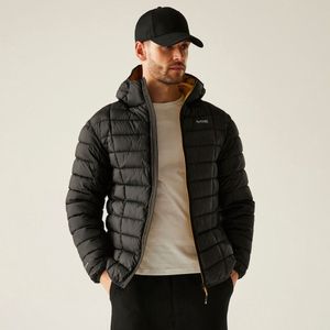 Asper isolerende doorgestikte gewatteerde jas voor heren