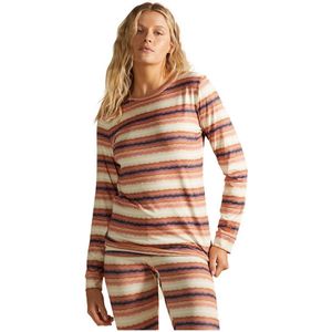 Billabong Warm Up Tech Lange Mouwenshirt Oranje L Vrouw