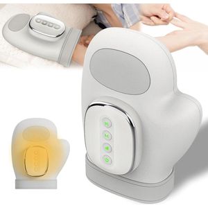 Handmassageapparaat - draadloos handmassageapparaat, 5 niveaus, luchtcompressie en verwarmingsfunctie, oplaadbaar vingermassageapparaat met tijdfunctie voor artritis, vermoeidheid van de handen