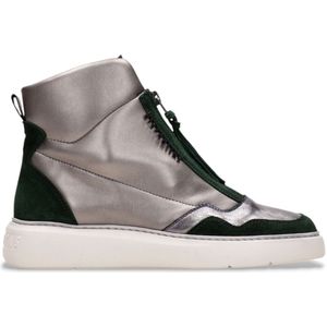 Hispanitas - Grijze Leren Pantoffels - Casual - Met Ritssluiting - Antislip Designzool