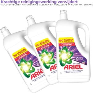 Ariel - Vloeibaar Wasmiddel - Color - 3 x 100 Wasbeurten