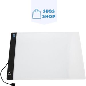 SEOS Shop ® Diamond Painting Volwassenen - Diamond Painting Kinderen - Diamond Painting Pakket Volledig - A4 Led Lichtbord (Lightpad) - Dimbaar - 3 standen