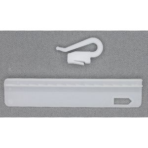 Microflex - Innaaibare verstelbare Gordijnhaak, Lengte 95 mm , Per 5 gordijnhaken.