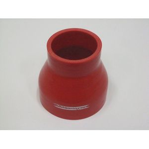 Rechte verlopen silicone - Rood, 38-28mm