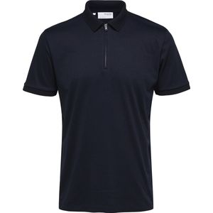SELECTED HOMME SLHFAVE ZIP SS POLO NOOS Heren Poloshirt - Maat XXL