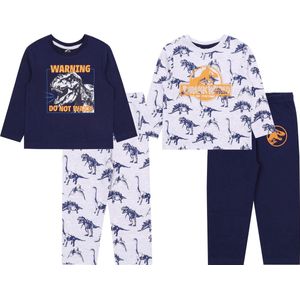 Marineblauwe en grijze pyjama voor jongens JURASSIC WORLD / 4-5 jaar 110 cm