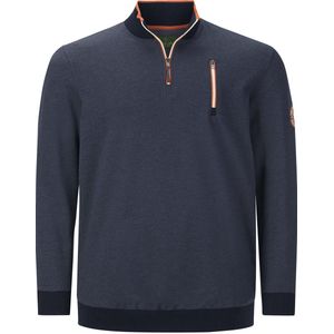 Charles Colby +FIT Collectie gemêleerde sweater EARL PADRIC Plus Size donkerblauw