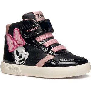 Geox - Gisli - Sneakers - Zwart en Oudroze - Semi-montant