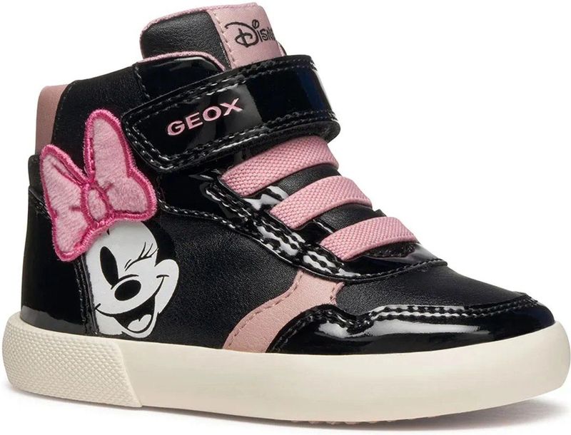 Geox - Gisli - Sneakers - Zwart en Oudroze - Semi-montant