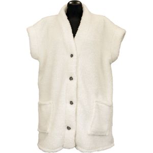 MAE - Bodywarmer - 78x87 cm - Teddy - Heerlijk warm - Zonder mauwen - Cadeautip