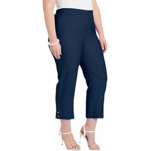 Semi-elastische broek met wijde pijpen