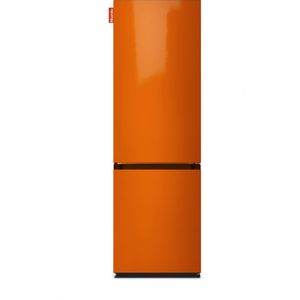 NUNKI LARGECOMBINF-AORA Combi Bottom Koelkast, D, 182+71l, Gloss Bright Orange All Sides