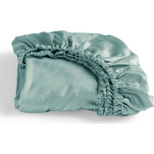 Cinderella - Sundays - Hoeslaken - Tot 25 cm matrashoogte - Satijn - 180x220 cm - Mineraal Groen