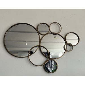 Spiegel goud - Wandspiegel open - Spiegel modern 100 cm