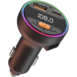 Bluetooth 5.3 FM-autozender, handsfree draadloze adapter