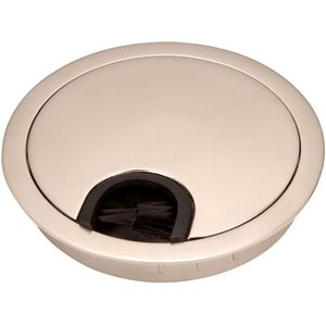 SOTECH 2 stuks Kabeldoorvoer metaal Ø 90 mm roestvrij staal optiek mat Kabeldoorvoer met stofafdichting