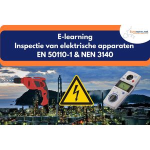 e-learning Inspectie elektrische apparaten - online training