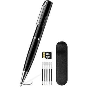 64 GB Dicteerapparaat met 768 Uur Opnamecapaciteit – Voicerecorder voor Lezingen, Vergaderingen en Interviews