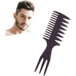 Texturizing Kam - Texturizing Comb - 3-in-1 Professionele Stylingkam voor Mannen - Kapper Kam - Haar Kam - 3-Way Tool voor Haarstyling - Anti-Klit - Geschikt voor Alle Haartypes - Grijs