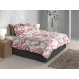 Zohome - Dario - Dekbedovertrek - Wit - 100% Katoen-Satijn - 140x220 cm + 1 sloop 60/70 cm