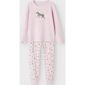 Name it kinder-meisjes pyjama katoen - Corsage Horse - 164 - Roze
