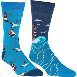 Grappige sokken | Dames sokken | Heren sokken | Thema: Kust | Merk: Feterz | Maat: 36-41 / 42-47 | 2 Paar