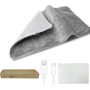 Warmtekussen Oplaadbaar - Elektrisch Warmtekussen - Draadloos Warmtekussen - Herlaadbaar - Verwarmd Kussen - Warmtekussen Rug - Warmtekussen Nek - Pijnverlichting - Comfort & Ontspanning