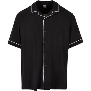 Urban Classics - Bowling Shirt - Zwart - Overhemd