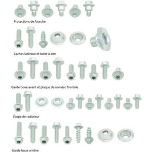 Kit visserie carénage UFO pour moto KTM 250 EXC 2012 à 2016 AC02435 Neuf