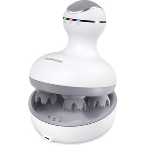 Draagbaar Elektrisch Massageapparaat voor Hoofdhuid en Lichaam - USB Oplaadbaar, Waterdicht, Shiatsu Functie