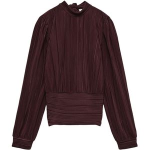 Vero Moda T-shirt Vmaudrey Ls High Neck Top Jrs Exp 10344904 Port Royale Dames Maat - L