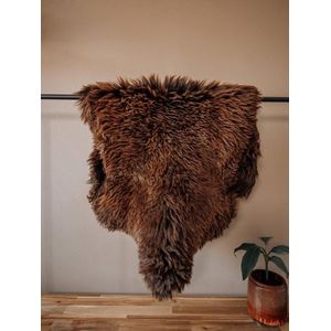 Schapenvacht Bruin L - Texels Schapenvacht - 100% Echt