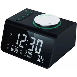 Digitale wekkerradio - wekker - Wekkerradio - Digitale wekker - Dimbare wekkerradio - Wekkerradio voor kinderen en volwassenen - Zwart
