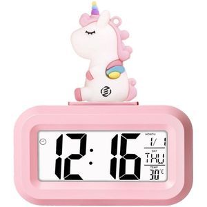 Kinder Wekker - Roze Eenhoorn - Kinderwekker Slaaptrainer - Digitale Wekker
