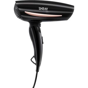 Haardroger - Reishaardroger inklapbare handgreep 1200 W sneldrogend 2 verwarmings- snelheidsniveaus koude luchtknop licht compact design 310 g haak om op te hangen