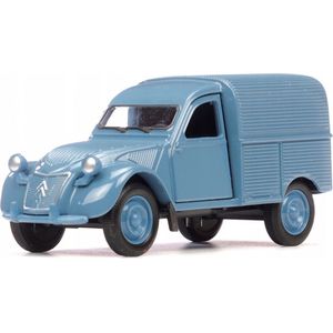 Citroën 2CV Fourgonnette (Blauw) (10 cm) 1/34 Welly - Modelauto - Schaalmodel - Model auto